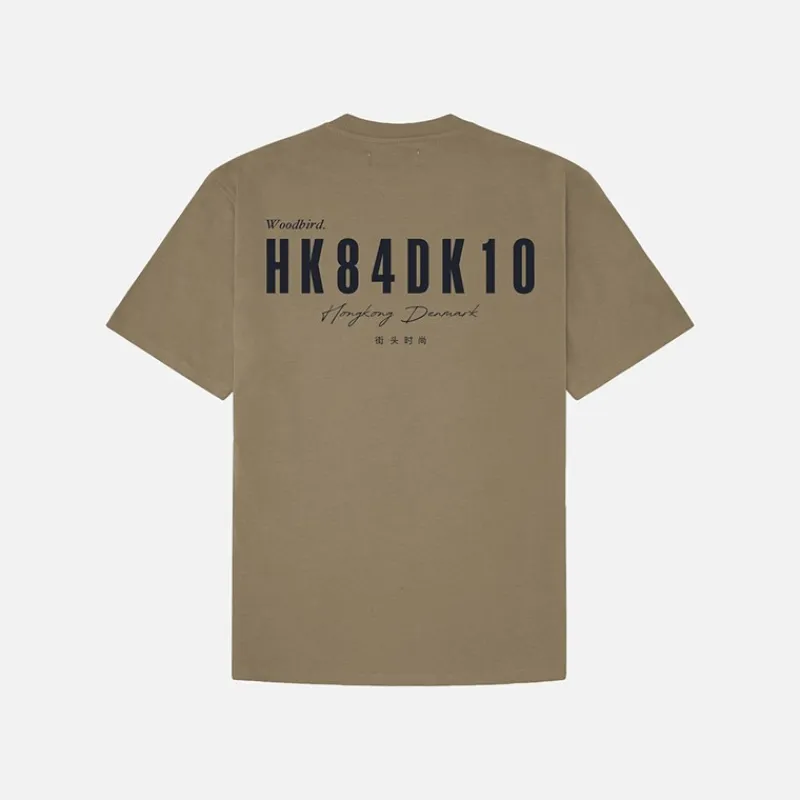 Discount Baine 8410 T Shirt Mørke/Kolt Dark Brown-Cobalt Dame Overdele·T-Shirts|T-Shirts, Poloer Og Skjorter·T-Shirts Og Undertrøjer