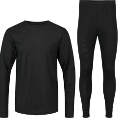 New Baselayer Sæt Sort Dame Udendørs|Træningsdragter Og Joggingbukser·Træningssæt