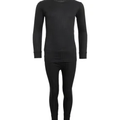 Outlet Børne Baselayer Sort Træningsdragter Og Sæt|Sæt