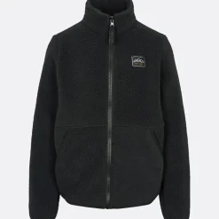 Outlet Børne Fleece Jakke Sort Hættetrøjer Og Sweatshirts|Jakker Og Frakker