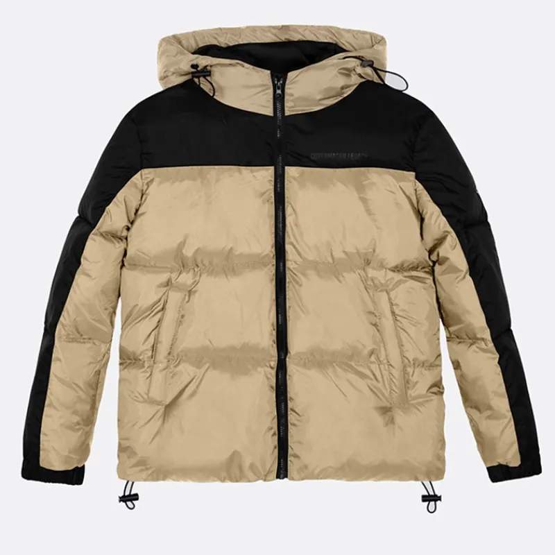 Clearance Børne Hætte Jakke Khaki / Sort Jakker Og Frakker|Jakker Og Frakker