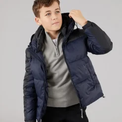 Clearance Børne jakke med hætte Navy/​Sort Jakker Og Frakker|Jakker Og Frakker