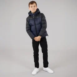 Clearance Børne jakke med hætte Navy/Sort Jakker Og Frakker|Jakker Og Frakker