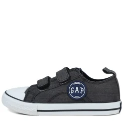 Hot Børn Houston Velcro IV Lærredgummisko Sort Sneakers|Sneakers