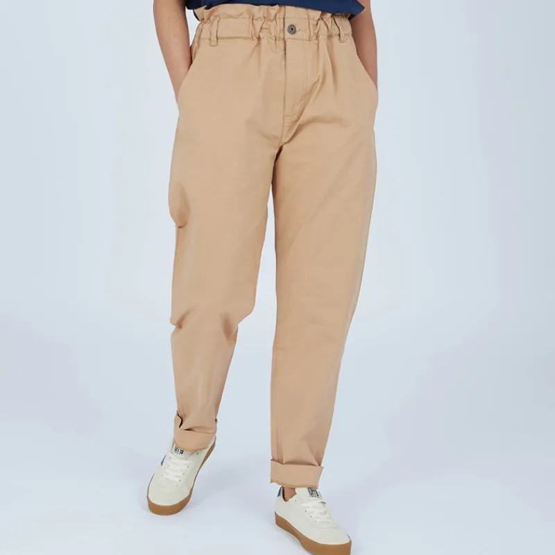 Online Bukser i Chino til Kvinder Beige Dame Jeans, Bukser Og Leggings·Bukser