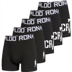 Outlet Drenge fem pak boxershorts sort Undertøj|Multipakker