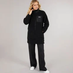 Best Dame Akita Lang Lynlås Fleece Sort Dame Jakker Og Frakker·Fleecetøj|Hættetrøjer Og Sweatshirts·Fleecetøj