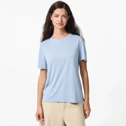 Sale Dame Anora T Shirt Cashmere Blue Dame Overdele·T-Shirts|Overdele·Overdele