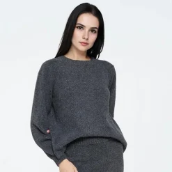 New Dame Asla Sweater 0201 Castlerock Dame Trøjer Og Cardigans·Trøjer