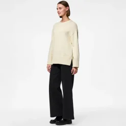 New Dame Ava Sweater Birch Dame Trøjer Og Cardigans·Trøjer