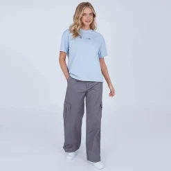 New Dame Azylyn Cargobukser Grå Dame Jeans, Bukser Og Leggings·Bukser|Jeans, Bukser Og Leggings·Cargobukser