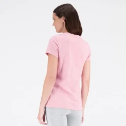 Sale Dame Basis Stacked Logo T-shirt Hazy Rose Dame Træning|Overdele