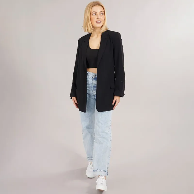 New Dame Blazer Blanca Life 3/4 Løstsiddende Sort Dame Jakker Og Frakker·Jakker Og Frakker|Jakker Og Frakker·Lette Jakker