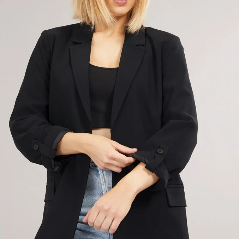 New Dame Blazer Blanca Life 3/4 Løstsiddende Sort Dame Jakker Og Frakker·Jakker Og Frakker|Jakker Og Frakker·Lette Jakker