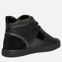 Online Dame Blomie Høj Top Lynlås Træningssko Sort Dame Sneakers|Sneakers