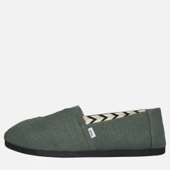 New Dame Canvas Alpargata Espadriller Medium Green Lærredgummisko|Lærredgummisko