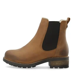 Discount Dame Caskarla Chelsea Støvler Wr Varm Foring Olieret Nubuck Bison Dame Støvler|Støvler