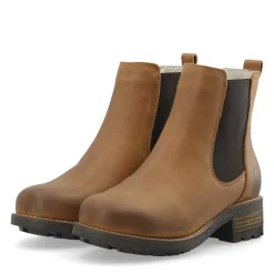 Discount Dame Caskarla Chelsea Støvler Wr Varm Foring Olieret Nubuck Bison Dame Støvler|Støvler