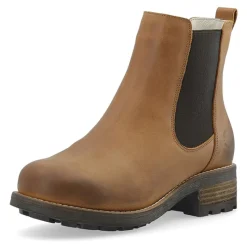 Discount Dame Caskarla Chelsea Støvler Wr Varm Foring Olieret Nubuck Bison Dame Støvler|Støvler