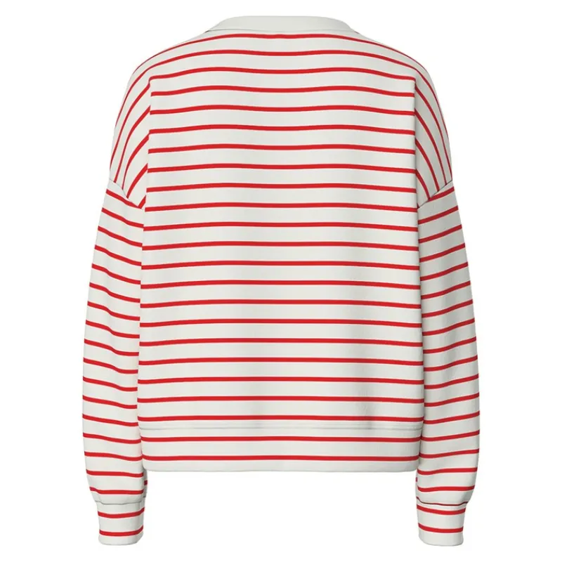 Best Dame Chili Striped Sweatshirts beige Dame Hættetrøjer Og Sweatshirts·Sweatshirts