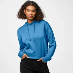 Dame Chilli Langærmet Hættetrøje Azure Blue Dame Hættetrøjer Og Sweatshirts·Hættetrøjer