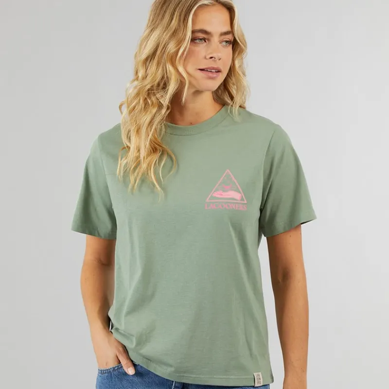 New Dame Coatbridge T-shirt Green Bay Dame Overdele·T-Shirts|Overdele·Overdele