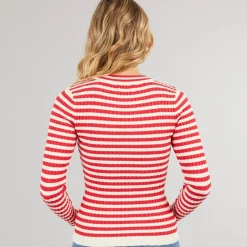 Hot Dame Crista O Hals Strikket Sweater Lollipop Dame Trøjer Og Cardigans·Trøjer|Overdele·Overdele