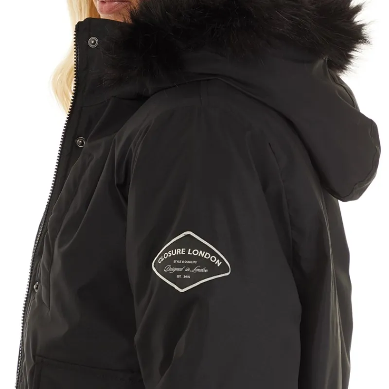 Dame Cropped Fur Parka Dame Jakker Og Frakker·Jakker Og Frakker