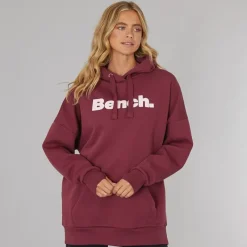 New Dame Dayla Oversized Hættetrøje Burgundy Dame Hættetrøjer Og Sweatshirts·Hættetrøjer