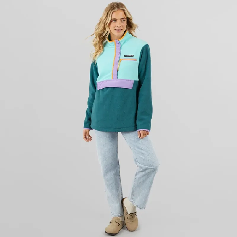 Best Dame Dove Salg OTH Borg Jakke Multi Dame Jakker Og Frakker·Fleecetøj|Hættetrøjer Og Sweatshirts·Fleecetøj