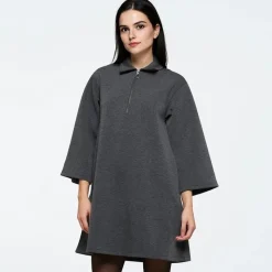 Sale Dame Ellianna Kjole 980M Dark Grey Melange Dame Kjoler Og Nederdele·Kjoler