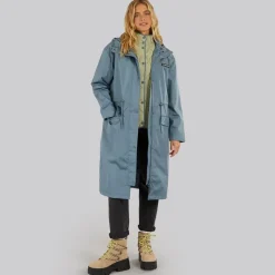 Hot Dame Eskdale 2-I-1 Jakke Marineblå / Grøn Dame Jakker Og Frakker·Jakker Og Frakker|Jakker Og Frakker·Lette Jakker