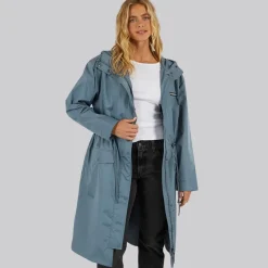 Hot Dame Eskdale 2-I-1 Jakke Marineblå / Grøn Dame Jakker Og Frakker·Jakker Og Frakker|Jakker Og Frakker·Lette Jakker