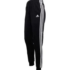 Hot Dame Essentials 3-Stripes French Terry Bukser Sort/​Hvid Dame Sport Træningsbukser|Træningsdragter Og Joggingbukser·Joggingbukser