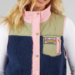 Hot Dame Essy Borg Vest Multi Dame Overdele·Veste|Overdele·T-Shirts