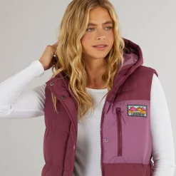Hot Dame Explorer Gilet Burgundy Dame Overdele·Veste|Overdele·T-Shirts
