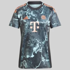 New Dame FCB FC Bayern München 24/​25 udebanetrøje Sort Dame Træning|Overdele