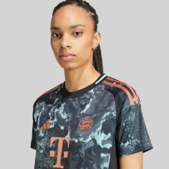 New Dame FCB FC Bayern München 24/​25 udebanetrøje Sort Dame Træning|Overdele