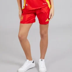 Online Dame FEF Spanien Dame 24/25 Autentiske Hjemme Shorts Better Scarlet Dame Træning|Shorts·Alt Shorts