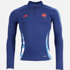 Sale Dame FFR Frankrig Rugby Trænings Top Dark Blue Dame Træning|Overdele