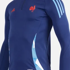 Sale Dame FFR Frankrig Rugby Trænings Top Dark Blue Dame Træning|Overdele