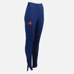 Clearance Dame FFR Frankrig Rugby Z.N.E Rejse Leggings Dark Blue Dame Sport Træningsbukser|Træning