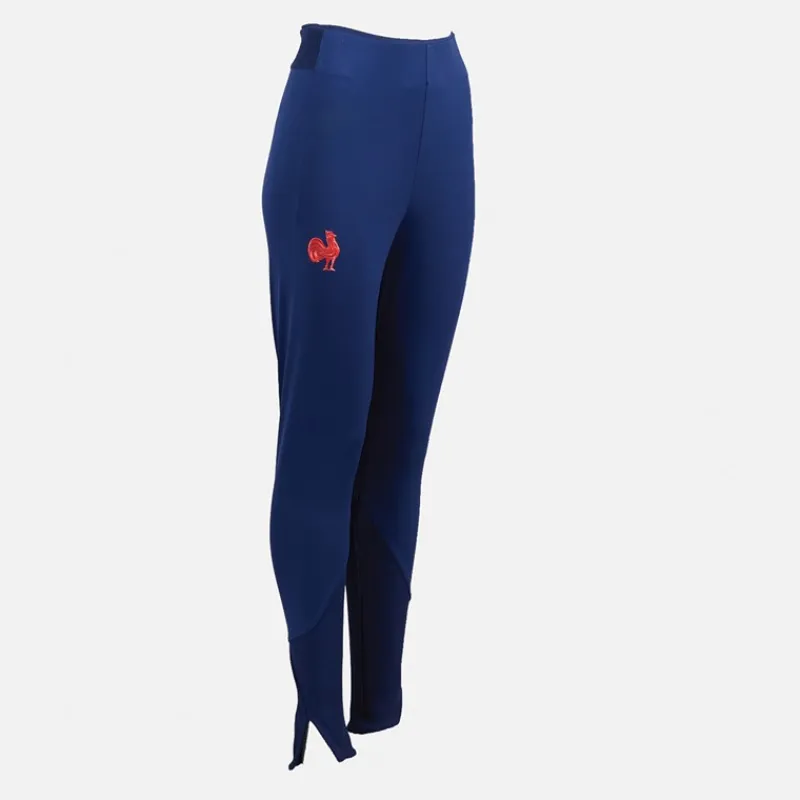 Clearance Dame FFR Frankrig Rugby Z.N.E Rejse Leggings Dark Blue Dame Sport Træningsbukser|Træning