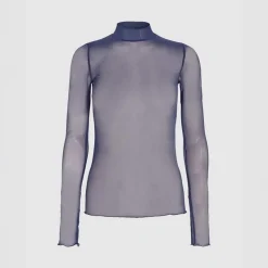 Clearance Dame Filana Langærmet Bluse 0925 Patriot Blue Dame Overdele·Overdele