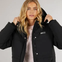 Clearance Dame Fina Mellem Lang Puffer Jakke Sort Dame Jakker Og Frakker·Jakker Og Frakker