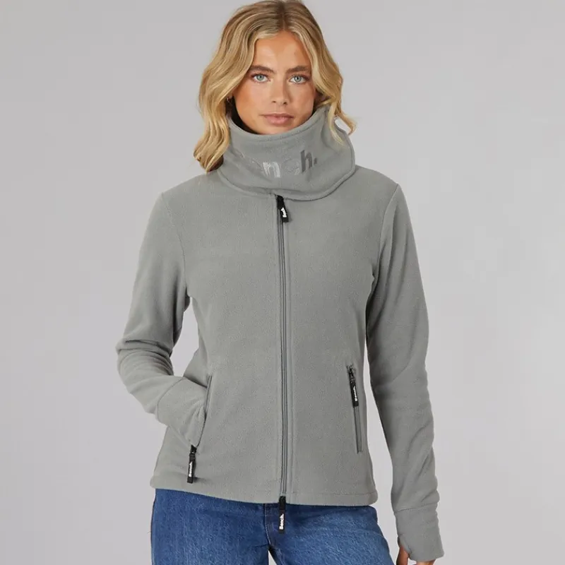Sale Dame Funnel Microfleece Track Top Grafit Grå Dame Jakker Og Frakker·Fleecetøj|Hættetrøjer Og Sweatshirts·Fleecetøj