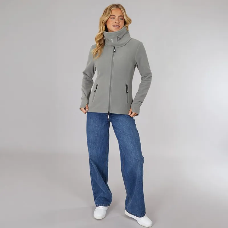 Sale Dame Funnel Microfleece Track Top Grafit Grå Dame Jakker Og Frakker·Fleecetøj|Hættetrøjer Og Sweatshirts·Fleecetøj
