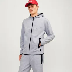 Clearance Dame Fusion Lynlås Hættetrøje Light Grey Melange Hættetrøjer Og Sweatshirts·Hættetrøjer