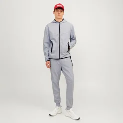 Clearance Dame Fusion Lynlås Hættetrøje Light Grey Melange Hættetrøjer Og Sweatshirts·Hættetrøjer