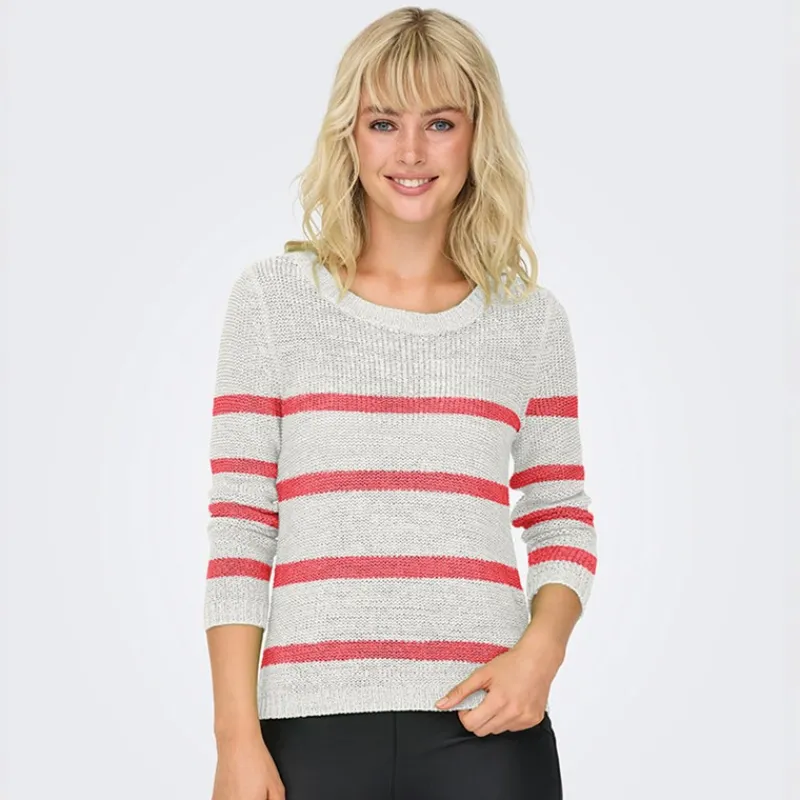 Discount Dame Geena Pullover Jumper Cloud Dancer Dame Trøjer Og Cardigans·Trøjer